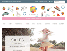Tablet Screenshot of konfetti-kids.com